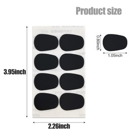 120 Pcs Saxophone Mouthpiece Pads 0.8 mm Alto Saxophone Mouthpiece Pads Sticky Mouthpiece Patches For Saxophone And Clarinet Beginners