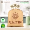 Almooni Egyptian Loofah Exfoliating Body Scrubber, Natural Real Egyptian Shower