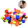 Stuppendux 54PCS Silicone Tunnels Ear Gauges Tunnels Plugs Stretchers Expander