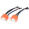sourcingmap 2pcs H4 Bulb Socket Wire Harness Cable Connector