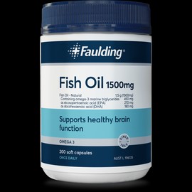 Faulding Fish Oil 1500mg Soft Gel 200 Caps