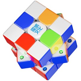 Bukefuno MoYu WeiLong WRM V11 - cubeta magnético de bola de 8 m, versión UV, 3 x 3, cubeta magnético de velocidad – WeiLong V11 8 con núcleo de bola magnética, tela mágica sin adhesivos, rompecabezas