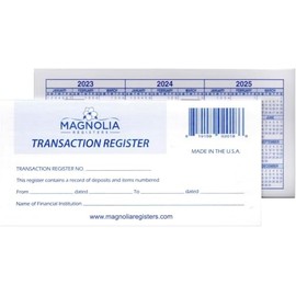 18 Pack Check Registers for Personal Checkbook, 24-25-26 Calendars, Transaction Register and Ledgers