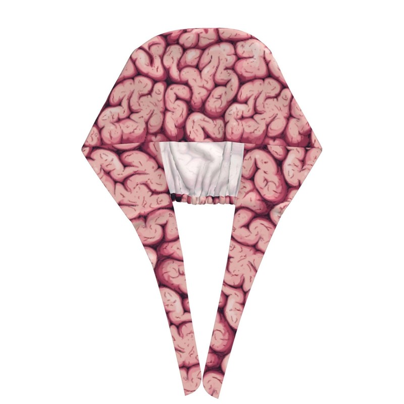 Human Brain Neurology Brains Cells Working Cap, Scrub Cap with