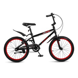 SAHISTCT Freestyle Kids BMX Bikes, 20 Inch Boys Bikes, Children Bicycle for 8-12 Years Old Boys and Girls with Dual Brakes, Adjustable Seat, Single Speed BMX Bike