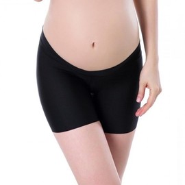 Cool V-Shape Pure Cotton Maternity Boxer Briefs Summer Black/XL