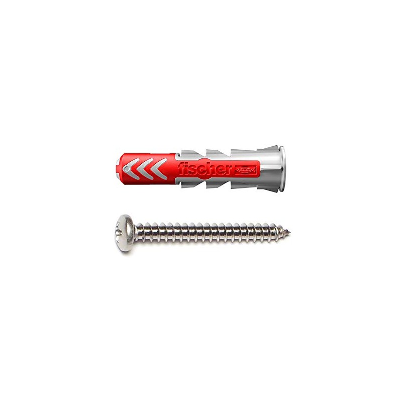 fischer DuoPower 1/4" x 1-3/16" S PH, 50 Plugs &