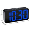 DreamSky Small Digital Alarm Clock for Bedroom, Large Big Numbers