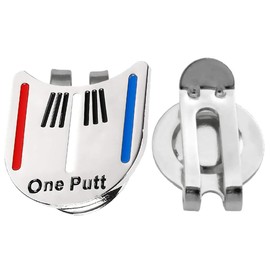 BettGolf Golf Hat Clip with Magnetic Ball Marker Value Set, Durable Strong Removable Attaches Easily to Golf Cap Premium Gifts (One putt)