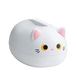 1Piece Tissue Box Kitten Multifunctional Tray Table Hygienic Cute Style Decoration
