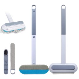 GUSDYIT 2 Pcs Reusable Pet Hair Remover Tool, Reusable Washable Extendable Multifunctional Hair Removal Brush for Dog Cat Hair