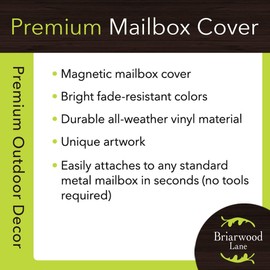 Briarwood Lane Be A Light to The World Spring Magnetic Mailbox Cover Standard