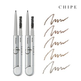 Chippe 2-piece set drawing soft thin eyebrow 01 cool black brown / 치페 2종세트 드로잉 소프트 씬 아이브로우 01 쿨 블랙브라운
