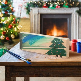 Bright Creations 4 Pack Unfinished Wood Boards for Crafts, Painting, Wood Carving, 1" Thick Wooden Boards for DIY Signs (3 x 10 in)