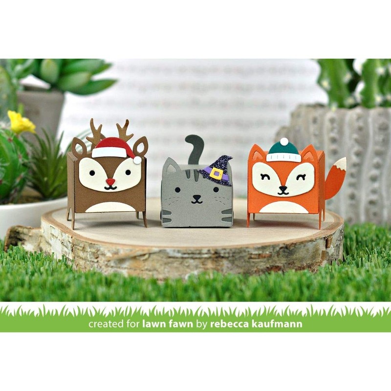 Lawn Cuts Custom Craft Die-Tiny Gift Box Holiday Hats Add-On