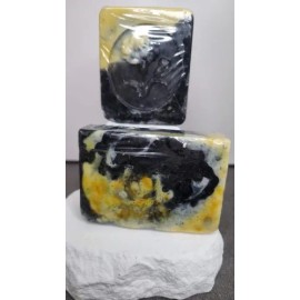 Jabón Artesanal Amolli Ixtli Carbón Activado Cúrcuma Pack 3                                                                                           