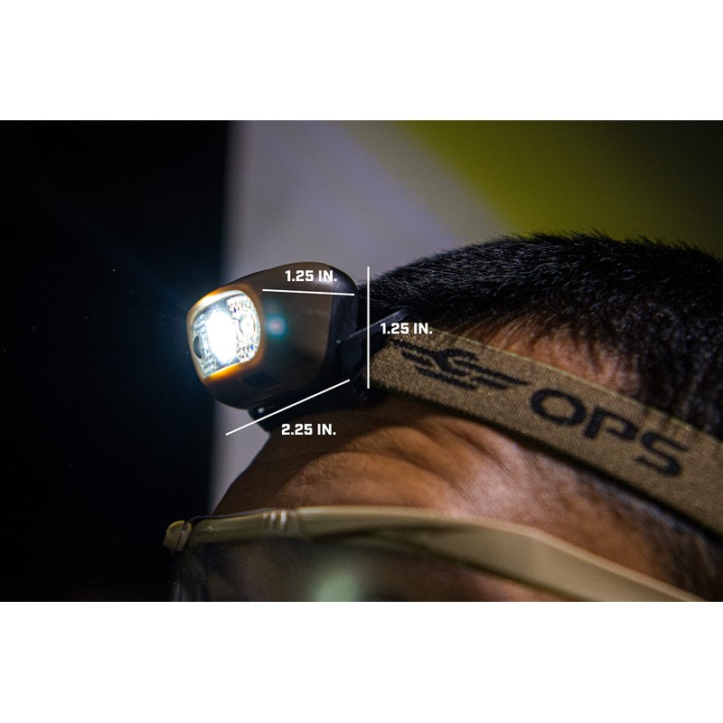 Spec Ops Tools Rechargeable LED Headlamp, 220 Lumens, Waterproof, Adjustable