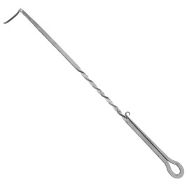 WADY BBQ Food Flipper, Meat Flipper Hook, Pigtail Food Flipper, Stainless Steel Meat Turner Hook, Food Flipper and Meat Hook, Flips Cooking Turners Hooks, for Grilling, and Turning Meats (30)