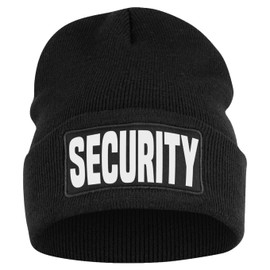 OM3 Beanie Hat Security Service Security Personnel Black Unisex, black