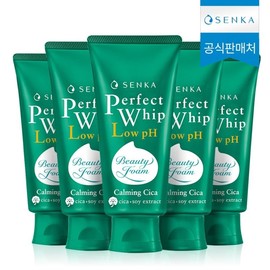 Senka Perfect Whip Row PH Kaming Cica 100g 5 / 센카 퍼펙트 휩 로우 pH 카밍 시카 100g 5개