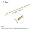 sourcing map Brass Rod,Brass Solid Round Rod 1mm Diameter 200mm