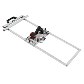 Professional Positioning Cutting Board Tool for Woodworking Tile 4 Inch Stainless Steel Cutting Guide, Adjustable 0.78-23.62in Width, 45° Angled Cuts & 1.18in Depth