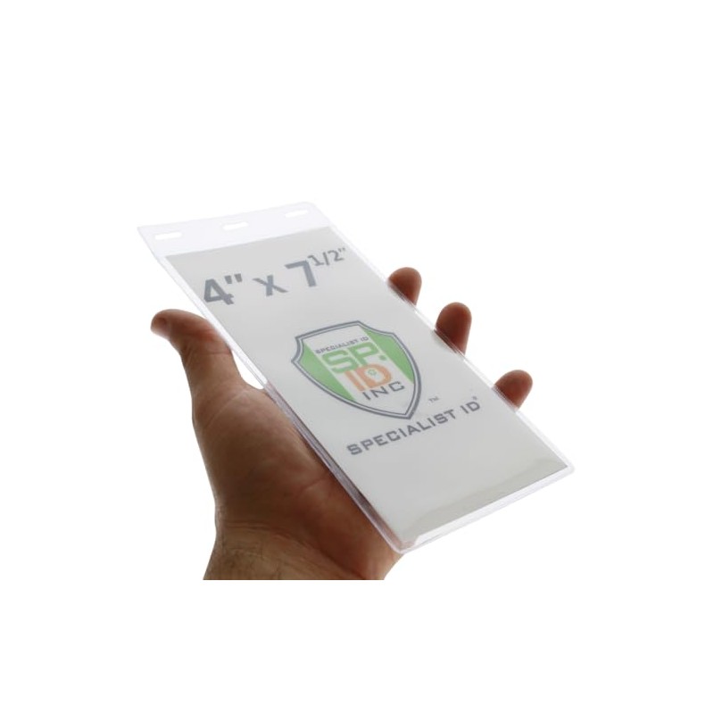 Vertical Oversize 4X7 Inch - Vinyl Large Credential or Ticket