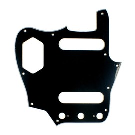 Custom LEFT HANDED Guitar Pickguard Fits Jaguar, 3ply Black/Vintage Reissued