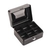Metal Cash Box 6 Compartments High Safety Money Box with