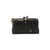 ANNA SUI Women's Leather Wallet, Black