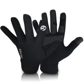 Kratos Cycling Gloves Full Finger Mountain Bike Touch Screen Anti-slip Lightweight Gloves MTB Gloves for Running Biking Sporting Driving for Men Women