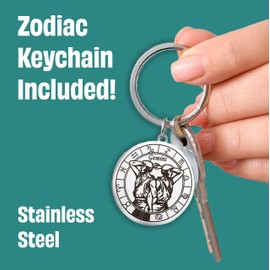 WAX & WIT Gemini Gifts for Women, Zodiac Gifts for Women, Astrology Gifts for Women, Zodiac Candles, Gemini Candle, June Birthday Gifts for Women, May Birthday Gifts for Women, Astrology Candle - 9oz