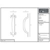 Hammer and Tongs Rustic Fleur De Lis Door Handles -