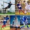 Ultrafun 4 Pairs Soccer Socks Cushioned Knee High Team Sports
