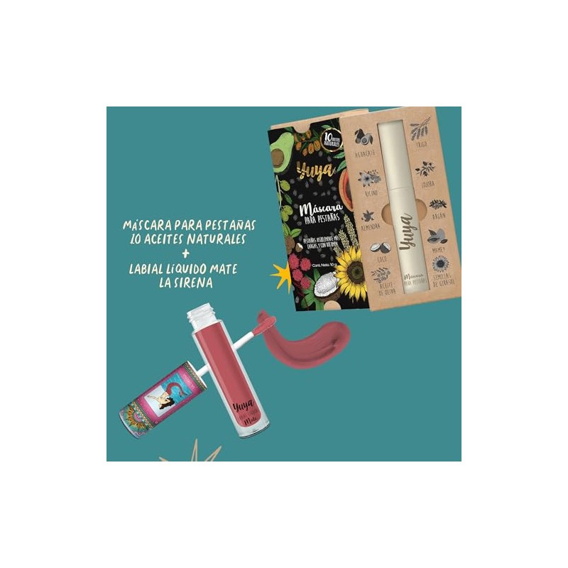 Yuya - Set máscara 10 aceites + Labial La sirena