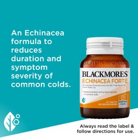 Blackmores Echinacea Forte | Supports Immune System Health | Reduces Symptoms of Common Cold | 40 Tablets
