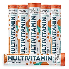 Effervescent Multivitamins - High Strength Multivitamin Tablets - Complete One a Day Supplements for Men & Women - 20 Per Tube (Pack of 6)