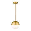 LMS Modern Pendant Lighting Gold Globe Pendant Light Fixture, Mid