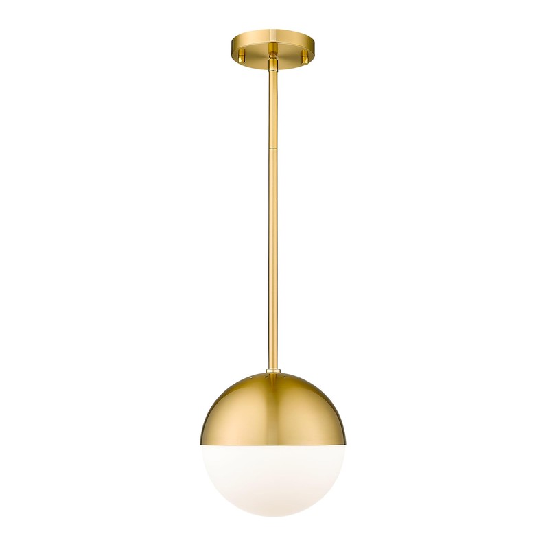 LMS Modern Pendant Lighting Gold Globe Pendant Light Fixture, Mid