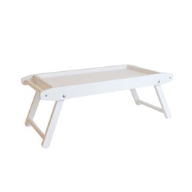 MyBer® PMTC711BI Tray for Fruit Bread Pastry Laptop Notebook Carry Tray 67/31.5/23 cm White