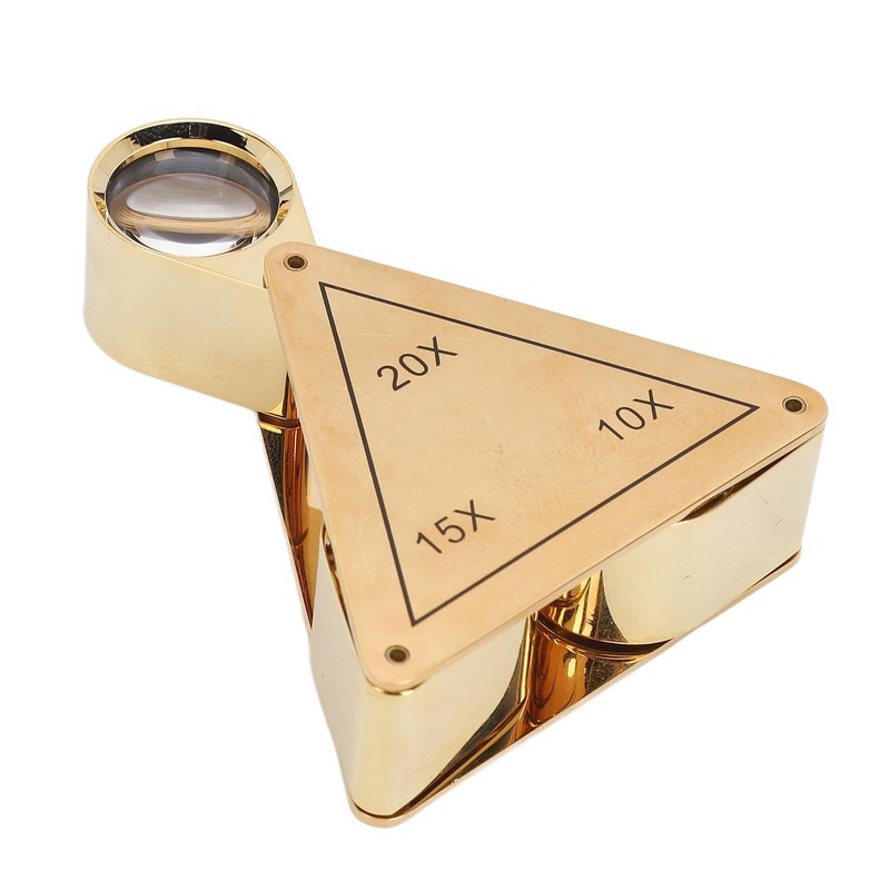 10X 15X 20X Folding Magnifying Glass Portable Pocket Magnifier for