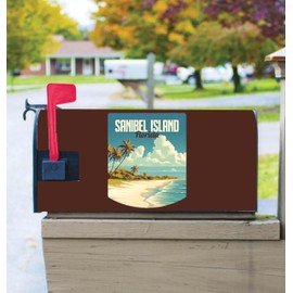 Sanibel Island Florida DesignA Souvenir Magnetic Mailbox Cover