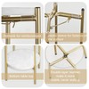 ALPOME Gold Plant Stand Indoor Tall - 2 Tier White