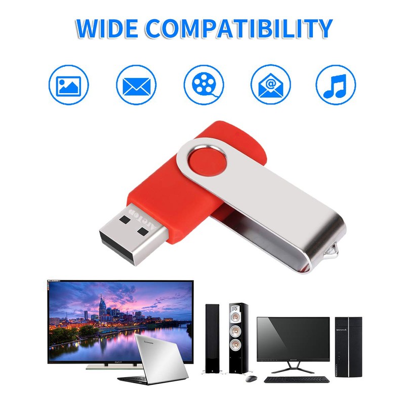 AreTop USB Sticks, 4 GB, Pack of 50, USB 2.0