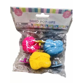 Unbranded 3 Ct 3+ Easter Dino Pop-ups