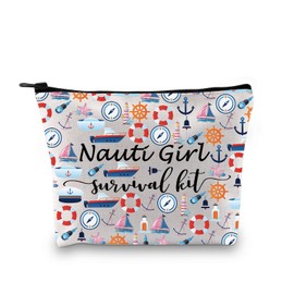GJTIM Nautical Anchor Sailing Boating Gift Boating Sailing Nautical Zipper Pouch Nauti Survival Kit for Nautical Sailors (Survival Nauti 2 Bag)