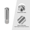 sourcing map 10Pcs M5 x 20mm Slotted Cylindrical Pin 304