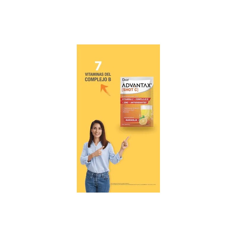 Shot C Vitaminas A D E Complejo B + Antioxidantes
