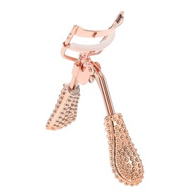 minkissy Rizador De Pestañas Portátil De Acero Inoxidable 1 Unidad Diseño Anti-deslizante Herramienta De Maquillaje Para Mujeres Rizador De Pestañas  