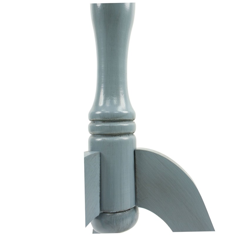Decor Therapy Simplify Pedestal Accent Table, Antique Arctic Blue